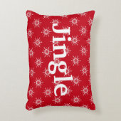 ホリデージングルカントリーパターンクリスマス アクセントクッション (正面(垂直))