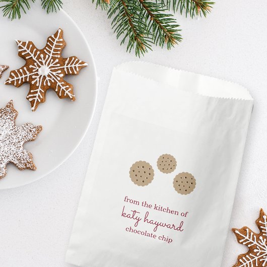 ホリデージンジャースナップクパーソナライズされたッキー フェイバーバッグ