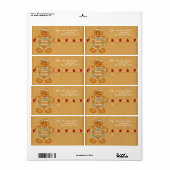 ホリデージンジャーブレッド出荷ラベル ラベル (フルシート)