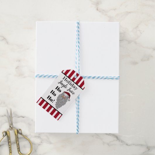 ホリデージンルジュパーソナライズされたース ギフトタグ (より糸付き)