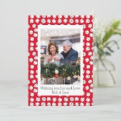 ホリデージンルベルズフォトフラットホリデーカード シーズンカード (スタンド正面)