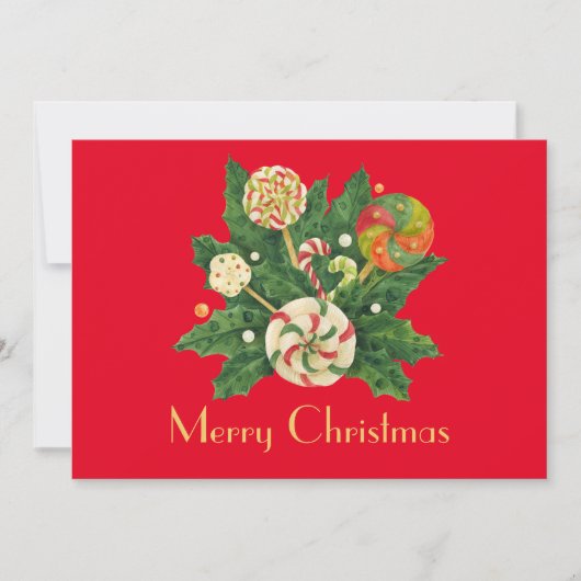 ホリデースイーツブーケ シーズンカード (正面)