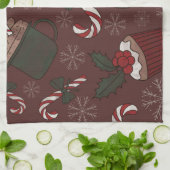 ホリデースウィートトリート キッチンタオル (折り畳み)