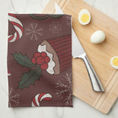 ホリデースウィートトリート キッチンタオル (四つ折り)