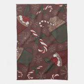 ホリデースウィートトリート キッチンタオル (縦)