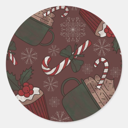 ホリデースウィートトリート ラウンドシール (正面)