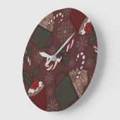 ホリデースウィートトリート ラージ壁時計 (傾斜)