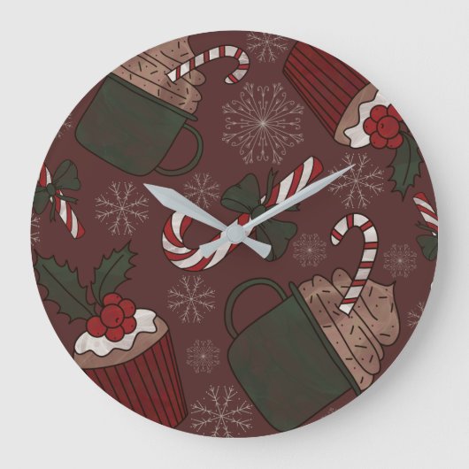 ホリデースウィートトリート ラージ壁時計 (正面)