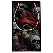 ホリデースカル抱き枕（黒） スモールペーパーバッグ (裏面)