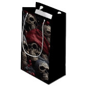 ホリデースカル抱き枕（黒） スモールペーパーバッグ (裏面アングル)