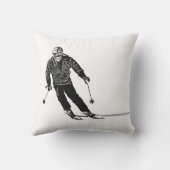 ホリデースキーヤー – ダウンヒルスキー クッション (裏面)