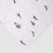 ホリデースキーレッドスキーリフトイラストレーション 薄葉紙 (詳細)