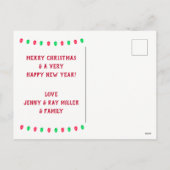 ホリデースキー – クリスマスカード – はがき シーズンポストカード (裏面)