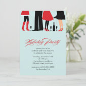 ホリデースタイリッシュカクテルパーティー 招待状 (スタンド正面)