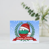 ホリデースタイルブルガリア国旗 シーズンポストカード (スタンド正面)