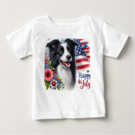 ホリデースタイル 4th of July 愛国心あふれるTシャツ ベビーTシャツ