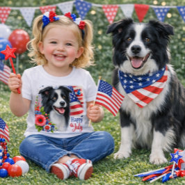 ホリデースタイル 4th of July 愛国心あふれるTシャツ ベビーTシャツ