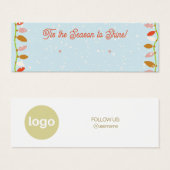 ホリデースタッドイヤリングディスプレイカード (正面&裏面)