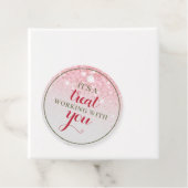 ホリデースタッフ感謝ピンクギフトラベルラベル フェイバータグ (インサイチュ)