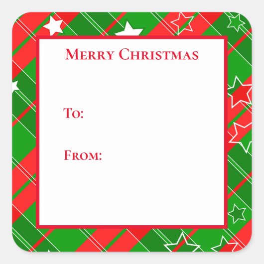 ホリデースタンプ スクエアシール (正面)