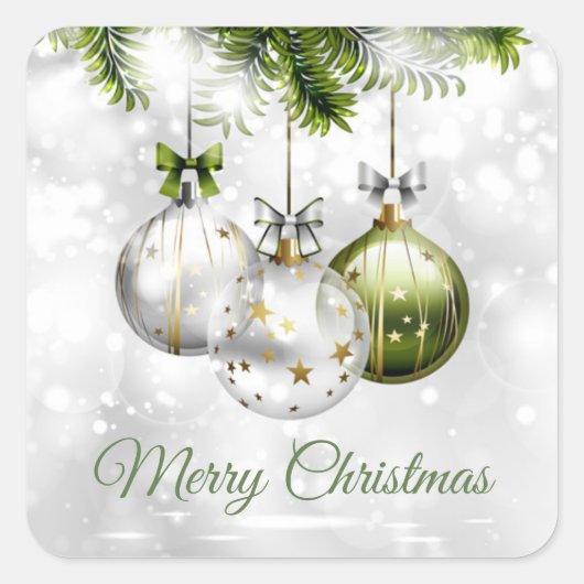 ホリデースタンプ スクエアシール (正面)