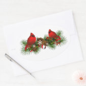 ホリデースタンプ 楕円形シール (封筒)