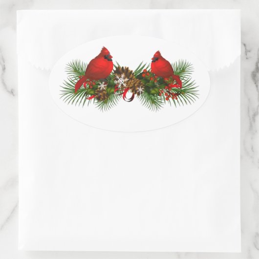 ホリデースタンプ 楕円形シール (バッグ)