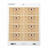 ホリデースタースワッグラベル ラベル (フルシート)