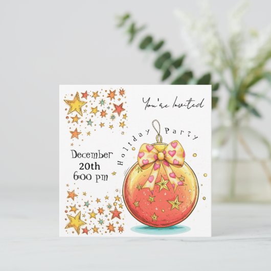 ホリデースターズアンドカワイイオーナメントパーティー 招待状 (スタンド正面)