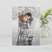 ホリデースターズ |手書きのスクリプトとフォトカード シーズンカード (スタンド正面)