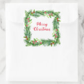 ホリデースティッカーズガーランド スクエアシール (バッグ)