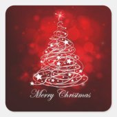 ホリデースティッカーズマジカルツリー スクエアシール (正面)