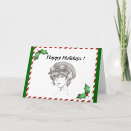 ホリデースティームパンクピクシー挨拶カード シーズンカード