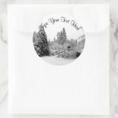 ホリデーステッカーカスタムクリスマスツリーステッカー ラウンドシール (バッグ)