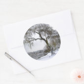 ホリデーステッカーカスタムクリスマスツリーステッカー ラウンドシール (封筒)