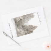 ホリデーステッカーカスタムクリスマスツリーステッカー 長方形シール (封筒)