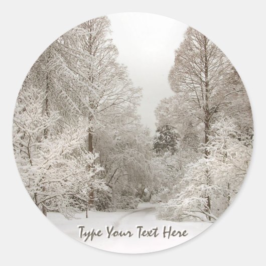 ホリデーステッカーカスタムズ冬木ステッカー ラウンドシール (正面)