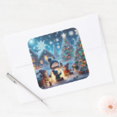 ホリデーステッカー スクエアシール (封筒)