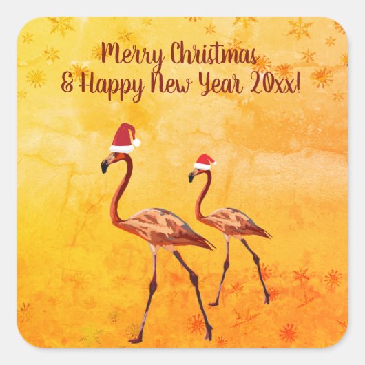 ホリデーステッカー スクエアシール (正面)