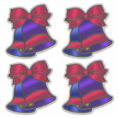 ホリデーステンドグラスルックベル シール (正面)