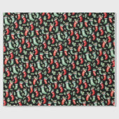 ホリデーストッキングクリスマス ラッピングペーパー (フラット)