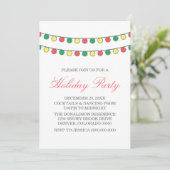 ホリデーストリングオブライツパーティー招待状 招待状 (スタンド正面)