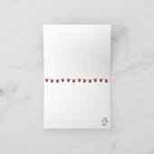 ホリデーストリングライトカワイイシンプルーありがとう ノートカード (内部)