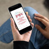 ホリデーストリングライトザシーズンQRコードかわいい 招待状