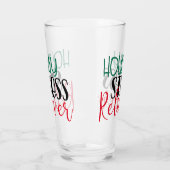 ホリデーストレスリリーバー | クールクリスマス飲酒 タンブラーグラス (左)