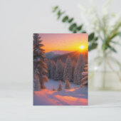 ホリデースノーシーン ポストカード (スタンド正面)