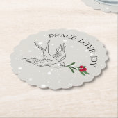 ホリデースノーバードベリードリンク ペーパーコースター (アングル)