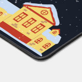 ホリデースノーフォールホワイトアウトウィンタービレッジ デスクマット (コーナー)