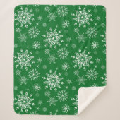 ホリデースノーフレークスシェルパブランケット シェルパブランケット (正面)