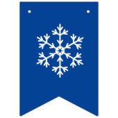 ホリデースノーフレークスバナーフラグ バンティングフラッグ (第3の旗)